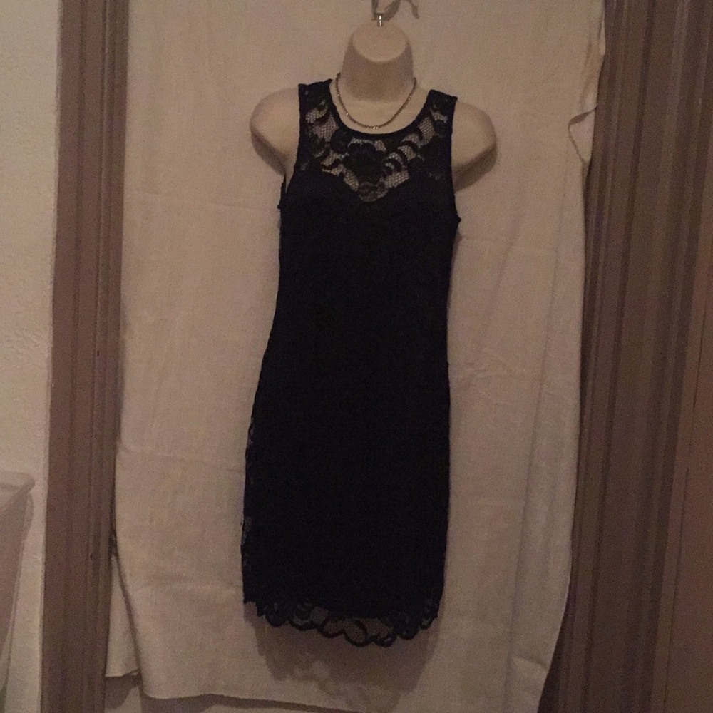 Little black lace dress by Ambience